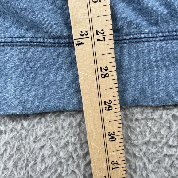 Johnnie-O Hoodie Mens XL Hangin' Out Blue Full Zip Holloway w/ Drawstring - Picture 5 of 6